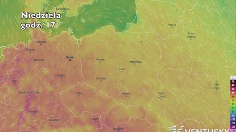 Temperatura w najbliższych dniach (ventusky.com)