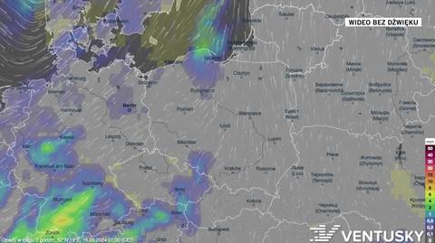 Prognoza opadów na kolejne dni