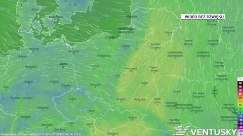 Prognozowana temperatura w kolejnych dniach