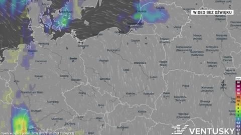 Prognoza opadów na okres 31.03-04.04