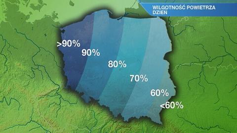 Warunki biometeorologiczne w czwartek