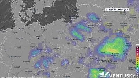 Prognozowane opady w nadchodzących dniach