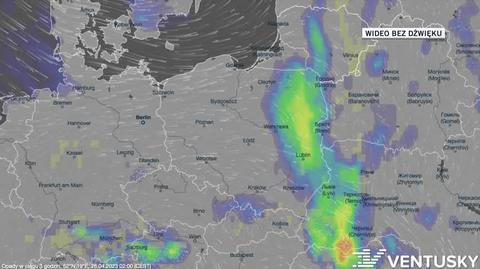 Prognozowane opady do końca kwietnia