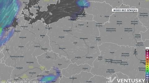 Prognoza opadów w dniach 02-06.11