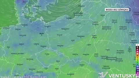 Prognozowana temperatura w kolejnych dniach