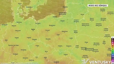 Prognozwana temperatura w najbliższych dniach