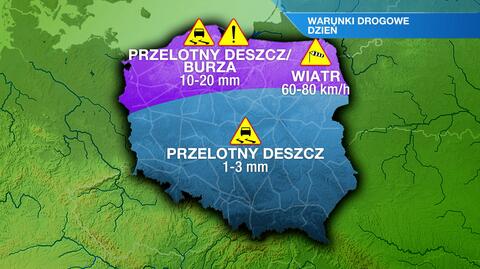 Warunki drogowe w sobotę