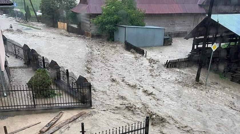 Sytuacja na Podhalu po ulewnych opadach deszczu