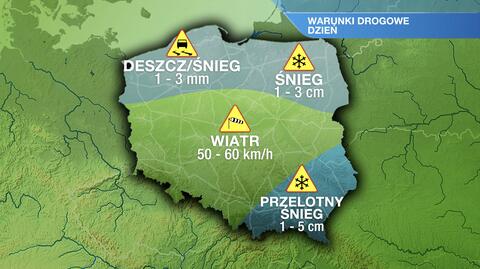 Warunki drogowe w piątek 3.12