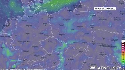 Prognoza porywów wiatru na kolejne dni