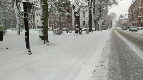 Opady śniegu w czwartek w Warszawie