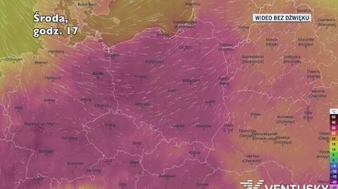 Temperatura w ciągu najbliższych pięciu dni (Ventusky.com)	| wideo bez dźwięku