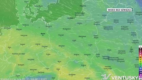 Prognoza temperatury w kolejnych dniach