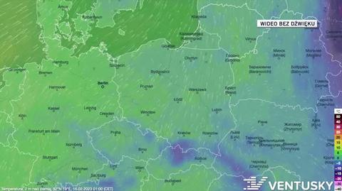 Prognozowana temperatura w kolejnych dniach