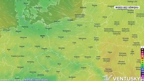 Prognozowana temperatura na Wszystkich Świętych i Zaduszki