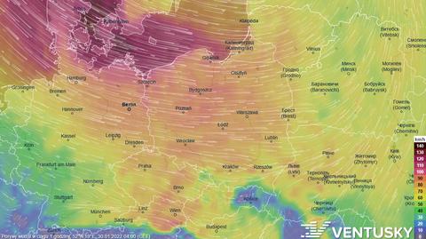 Prognozowane porywy wiatru w sobotę i niedzielę