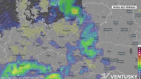 Prognozowane opady na kolejne dni