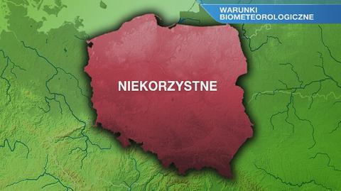 Warunki biometeorologiczne będą niekorzystne