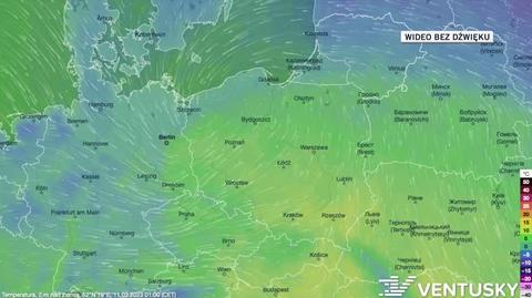 Prognozowana temperatura w dniach 11-15.03