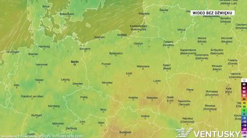 Prognozowana temperatura na kolejne dni
