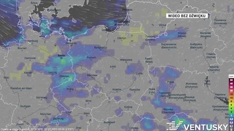 Prognozowane opady w dniach 20-24.07