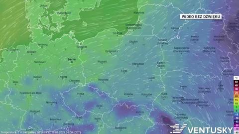 Prognozowana temperatura w ciągu kolejnych dni