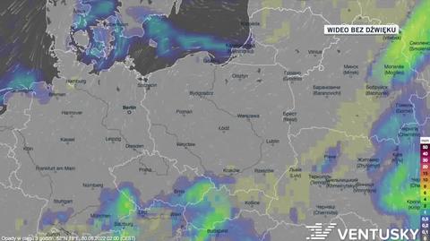 Prognozowane opady w dniach 30.09-4.10