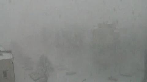 Burza śnieżna nad Mielcem 27.02.2012