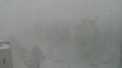 Burza śnieżna nad Mielcem 27.02.2012
