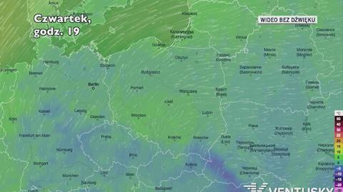 Prognozowana temperatura w najbliższych dniach (Ventusky.com)