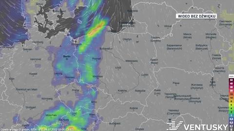 Prognoza opadów na 26-30.07