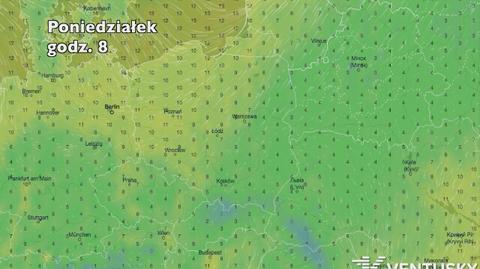 Temperatura w najbliższych dniach (ventusky.com | wideo bez dźwięku)