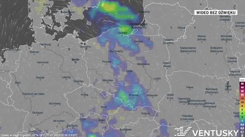 Prognoza opadów na kolejne dni