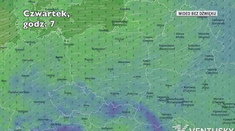 Prognozowana temperatura w najbliższych dniach (Ventusky.com)