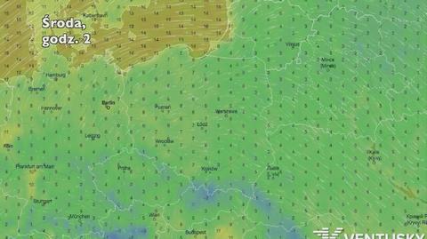 Temperatura w ciągu najbliższych pięciu dni (Ventusky.com) | wideo bez dźwięku