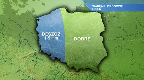 Warunki drogowe w poniedziałek 06.06