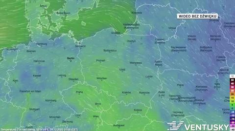 Prognozowana temperatura w kolejnych dniach