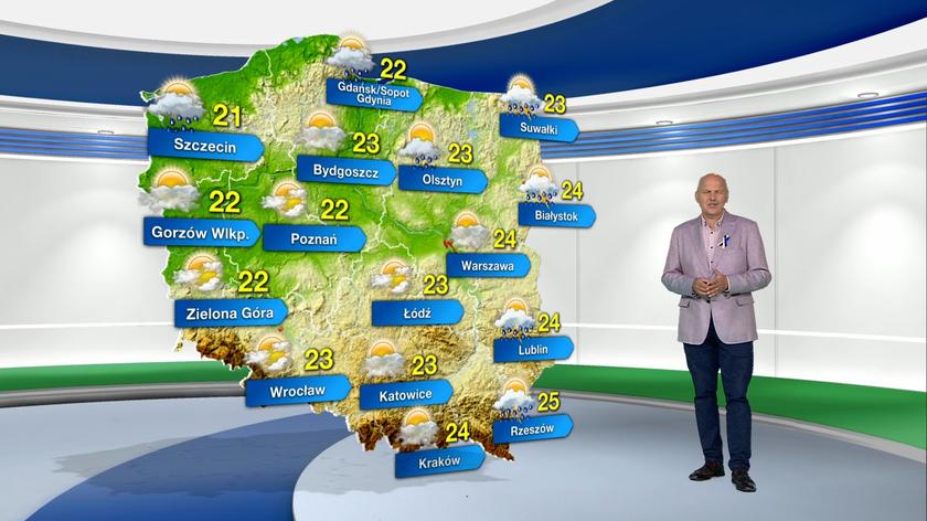 Prognoza pogody na poniedziałek