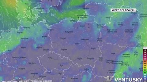 Prognoza porywów wiatru na kolejne dni