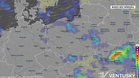Prognozowane opady w najbliższych dniach