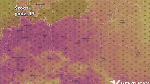 Temperatura w ciągu najbliższych dni (Ventusky.com) | wideo bez dźwięku