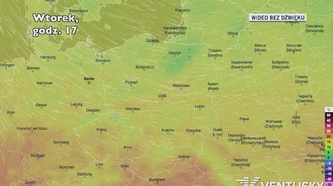 Prognozowana temperatura w najbliższych dniach (Ventusky.com) | wideo bez dźwięku