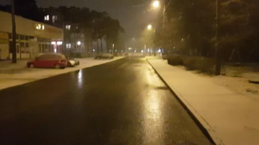 Pierwszy śnieg w Otwocku