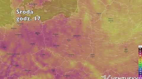 Temperatura w najbliższych dniach (ventusky.com | wideo bez dźwięku)