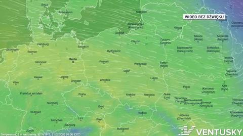 Prognozowana temperatura w kolejnych dniach