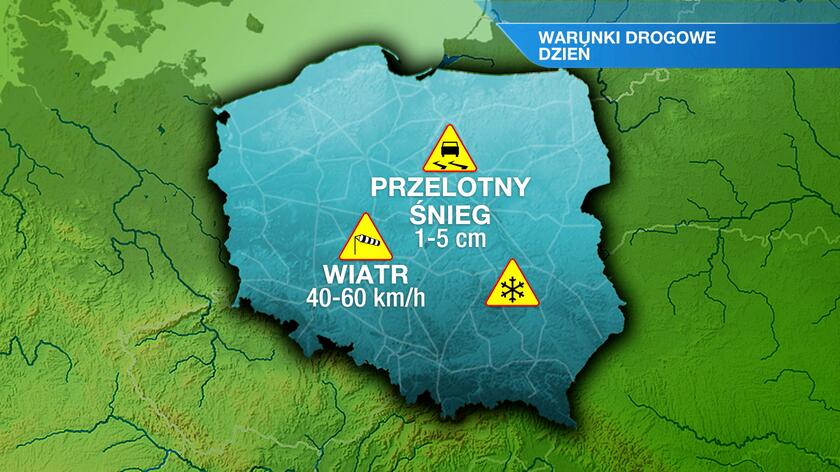 Warunki drogowe we wtorek