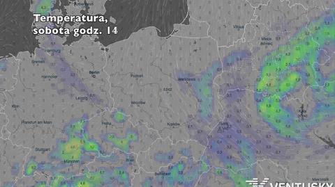 Rozkład opadów w najbliższych dniach (ventusky.com)