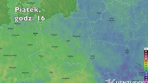 Temperatura w ciągu najbliższych pięciu dni (Ventusky.com) | wideo bez dźwięku 