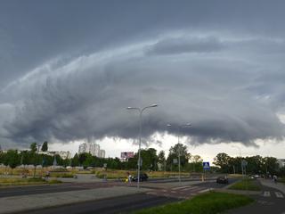 Chmura szkwałowa nad Poznaniem