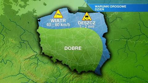 Warunki drogowe we wtorek 13.02